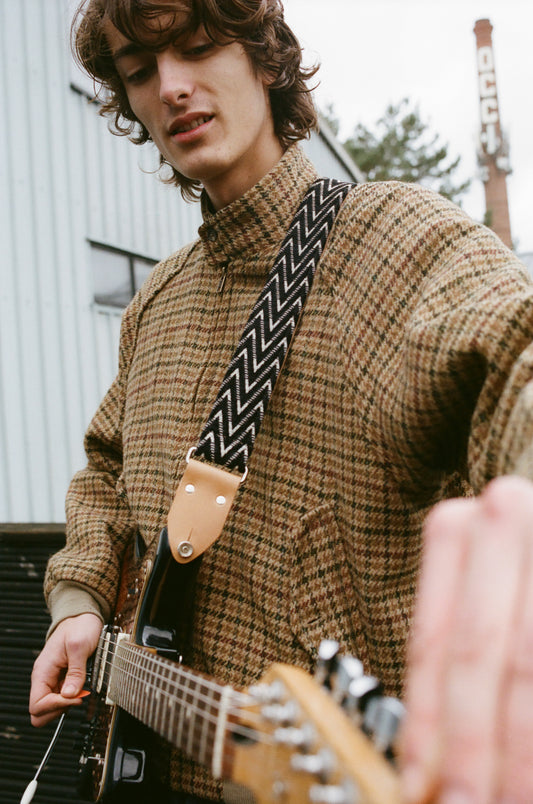 Nightcurrents Nubuck Leather Guitar Strap