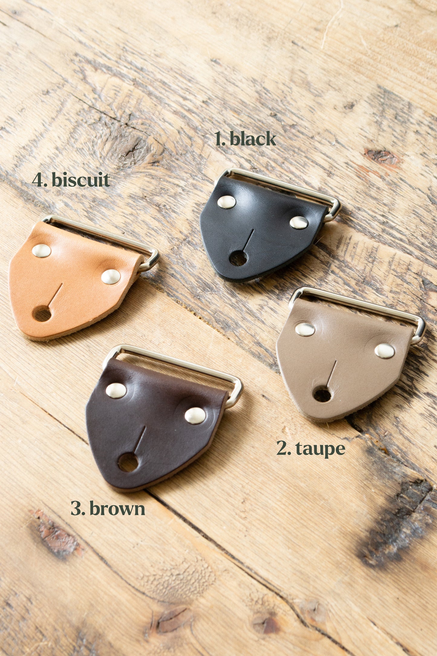 Monochrome Nubuck Leather Guitar Strap