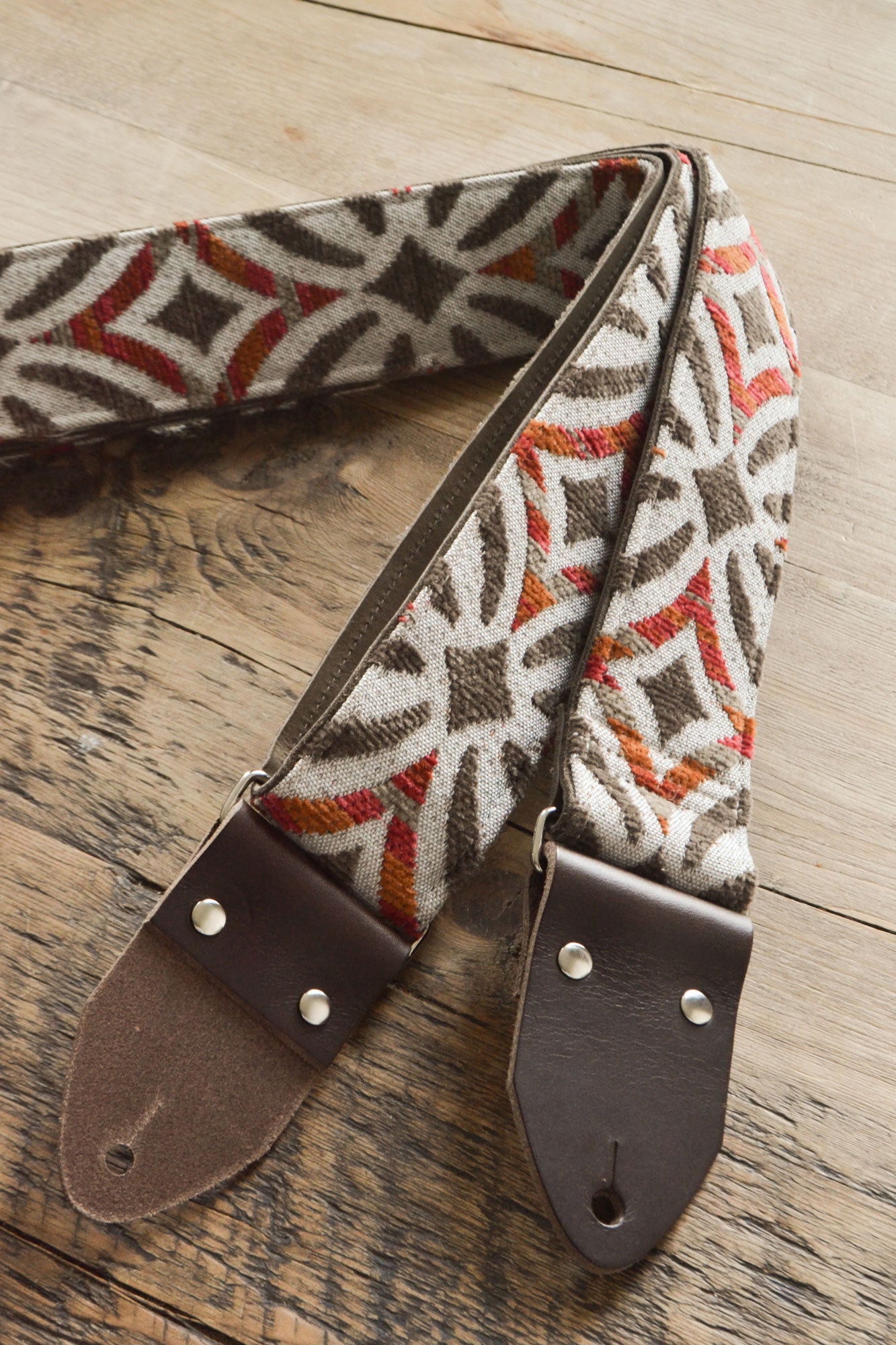 red guitar strap