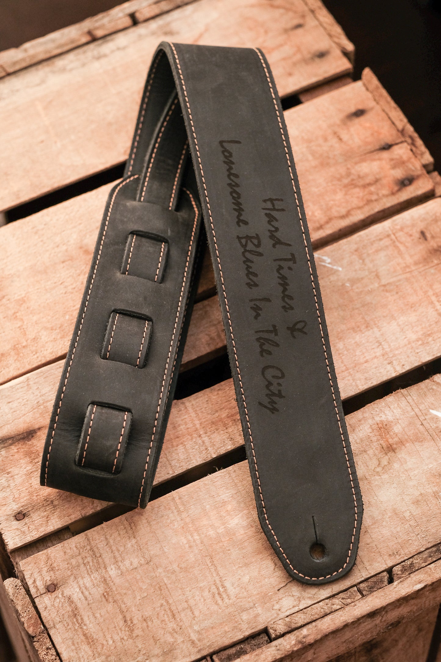 Deluxe Personalized Leather Guitar Strap – Handmade in the UK by Guitarists | Full-Grain Leather | Gift for Musicians