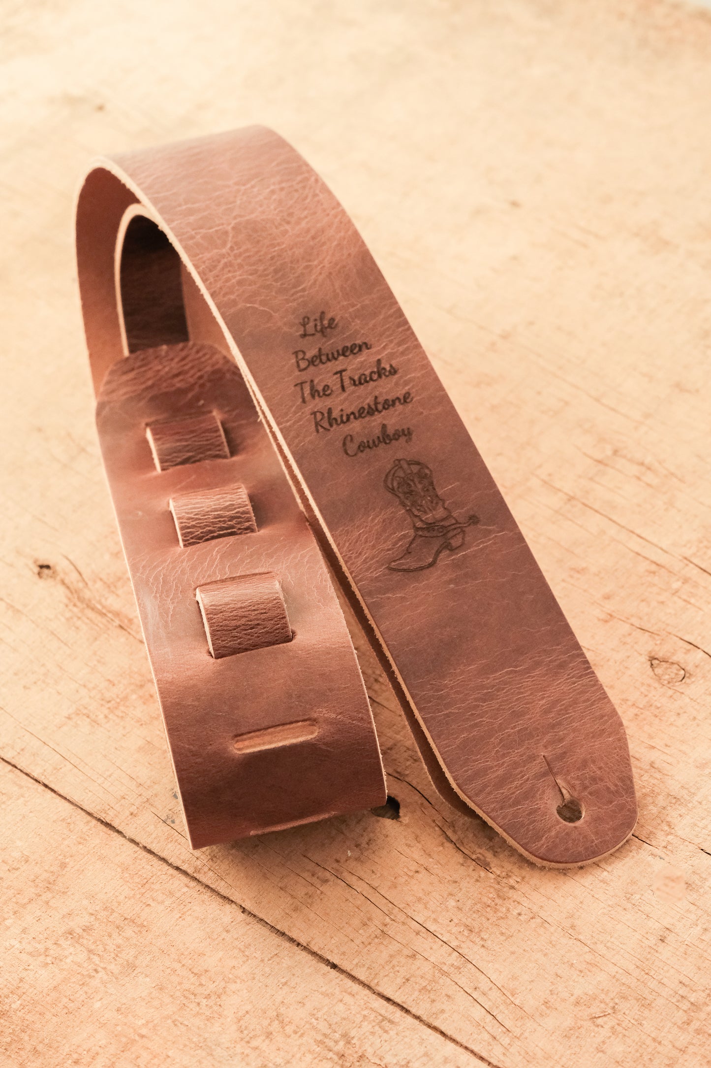 Classic Personalized Leather Guitar Strap – Handmade in the UK by Guitarists | Full-Grain Leather | Gift for Guitarists
