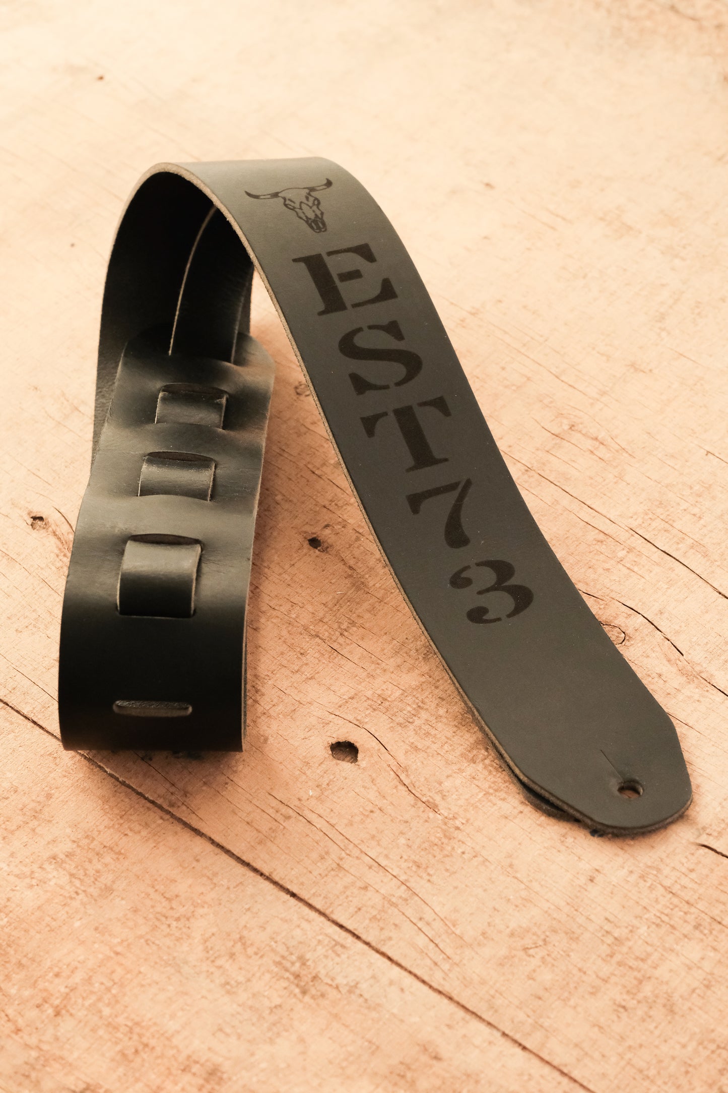 Classic Personalized Leather Guitar Strap – Handmade in the UK by Guitarists | Full-Grain Leather | Gift for Guitarists