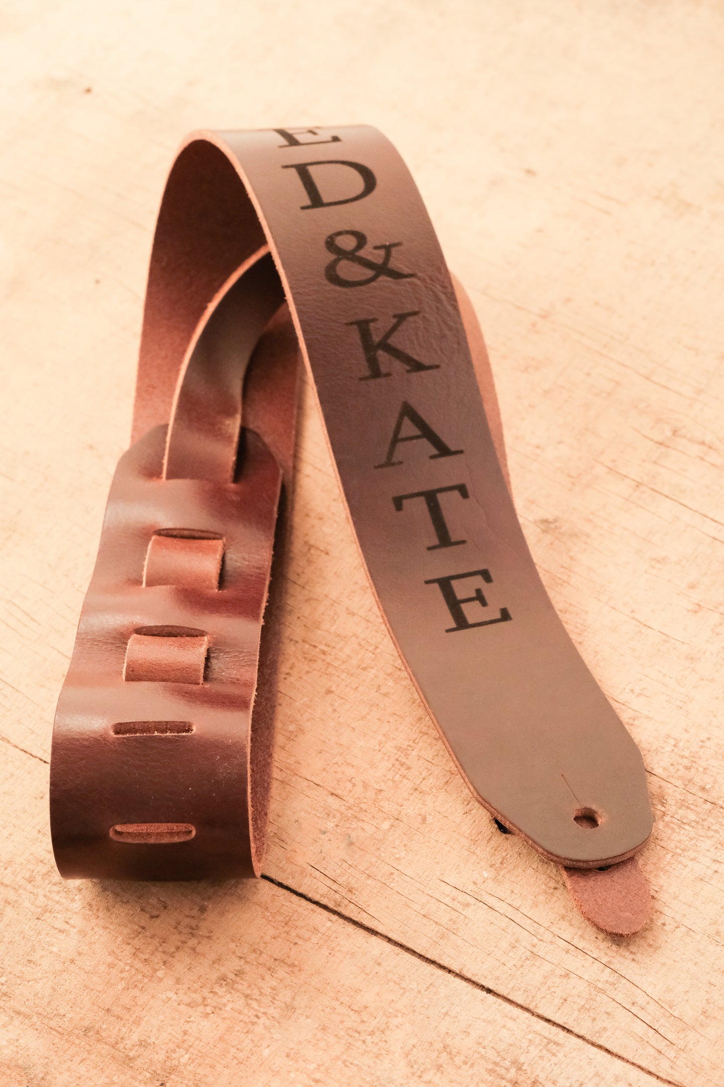 Classic Personalized Leather Guitar Strap – Handmade in the UK by Guitarists | Full-Grain Leather | Gift for Guitarists