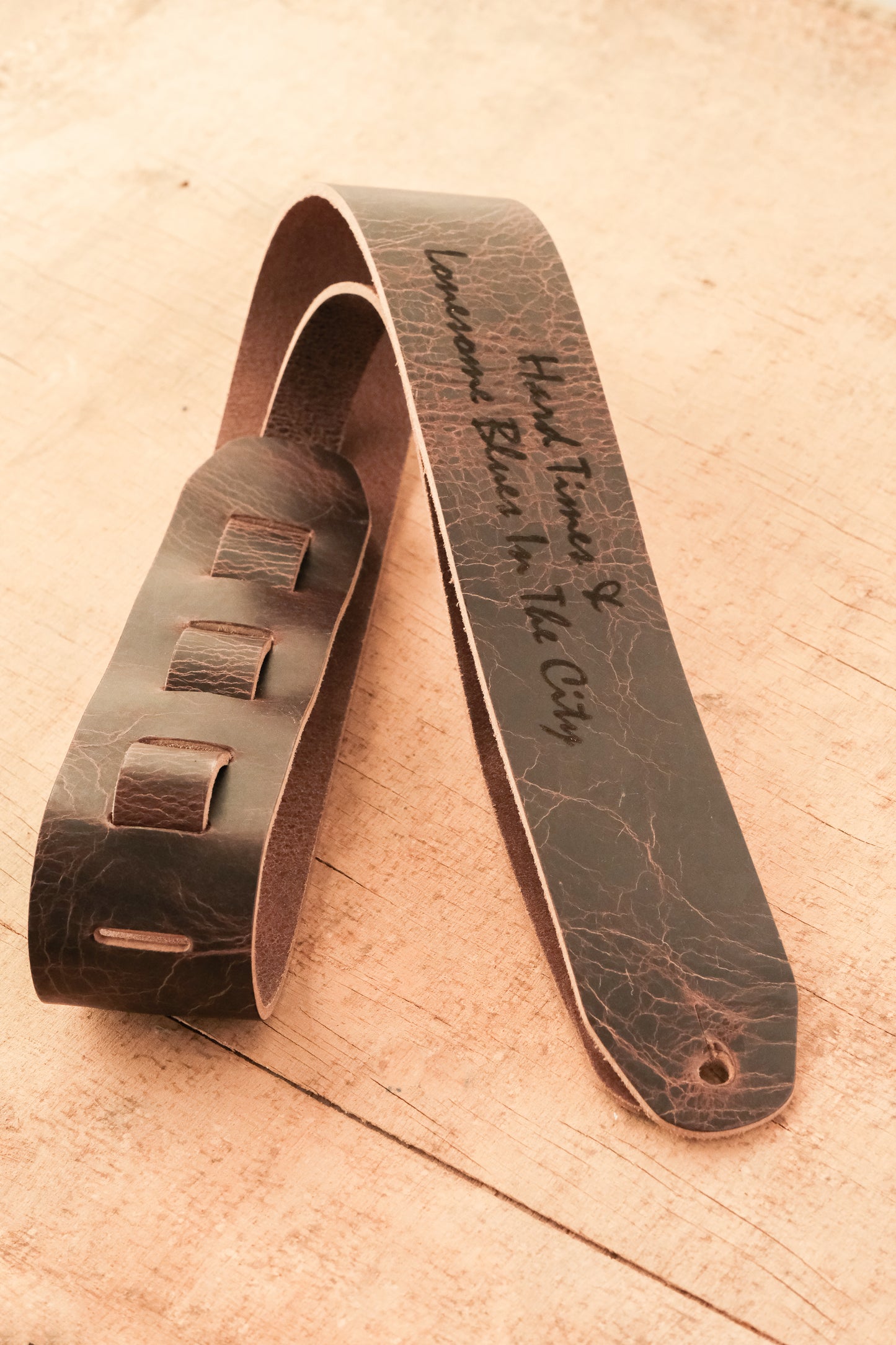 Classic Personalized Leather Guitar Strap – Handmade in the UK by Guitarists | Full-Grain Leather | Gift for Guitarists