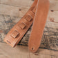Premium Leather Guitar Strap 6cm Italian Tan