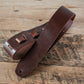 Classic All Leather Guitar Strap 6cm Chestnut