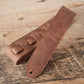 Premium Leather Guitar Strap 6cm Tobacco