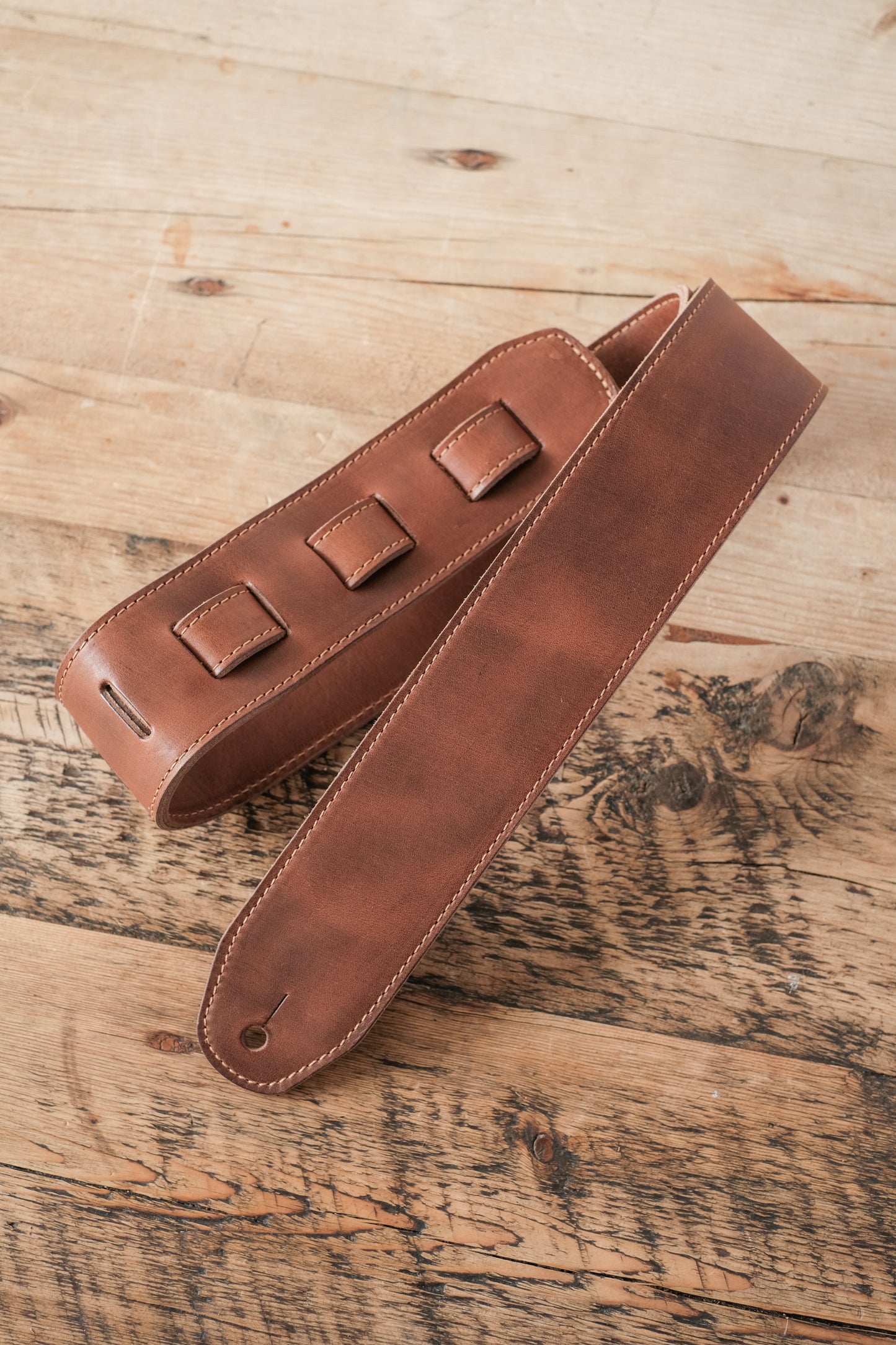 Premium Leather Guitar Strap 6cm Saddle