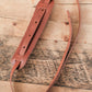 Tumbled Leather Shoulder Pad Guitar Strap Mocha