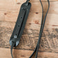 Tumbled Leather Shoulder Pad Guitar Strap Midnight