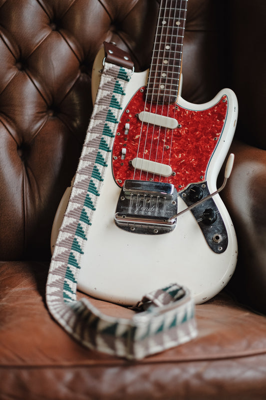 Trail Nubuck Leather Guitar Strap