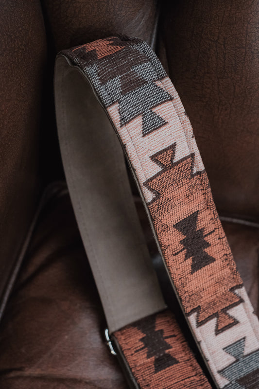 Dawn Nubuck Leather Guitar Strap