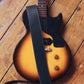 Premium Leather Guitar Strap 6cm Black