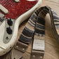 handmade blue guitar strap