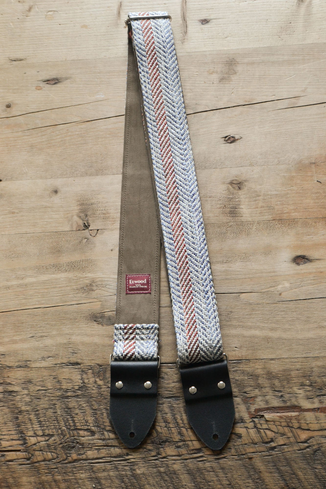 Riptide Nubuck Leather Guitar Strap
