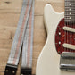 vintage blue guitar strap