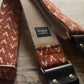 orange handmade guitar strap