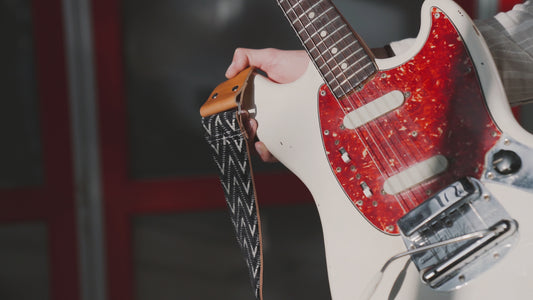 Nightcurrents Nubuck Leather Guitar Strap