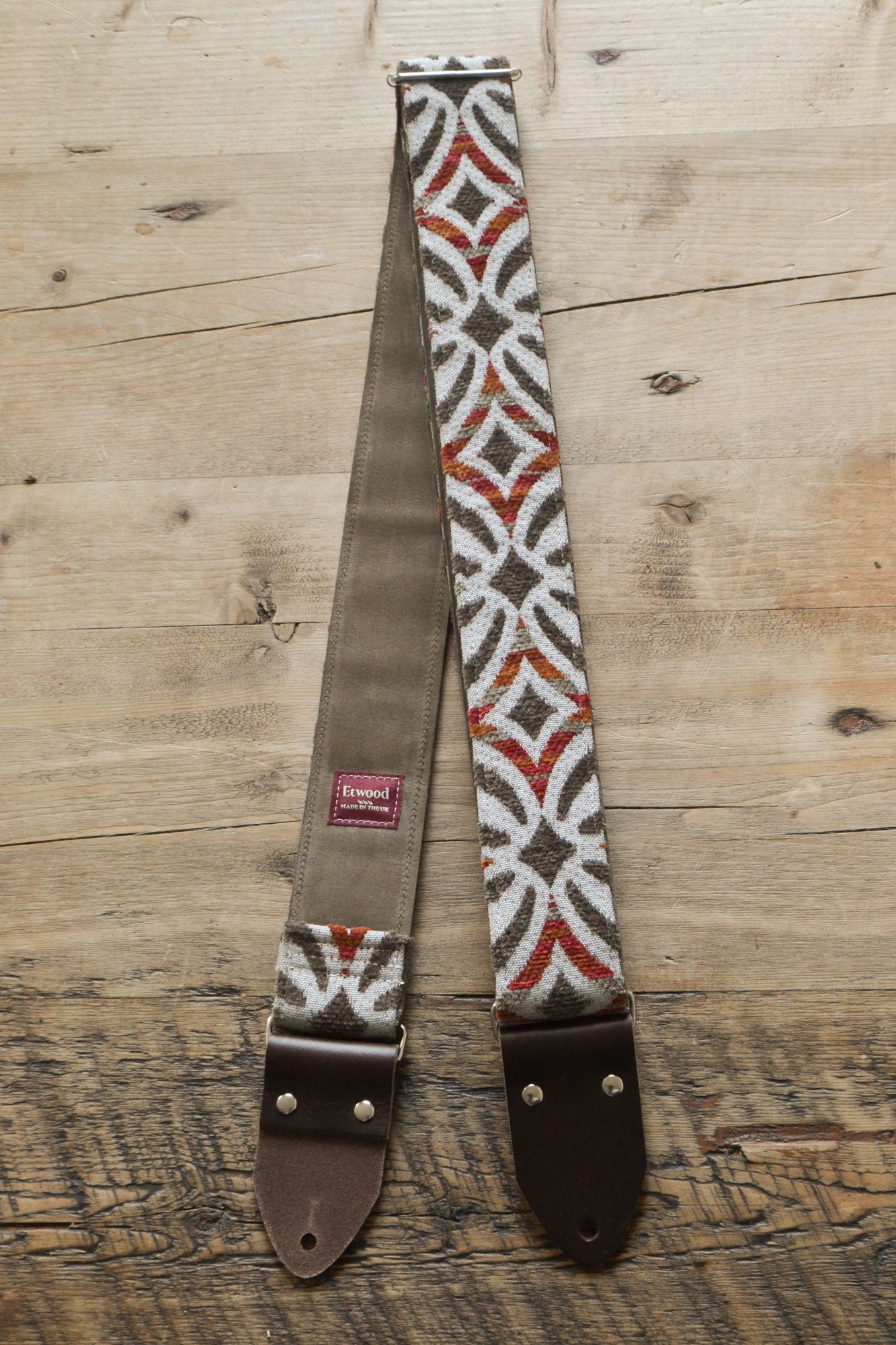Ember Nubuck Leather Guitar Strap