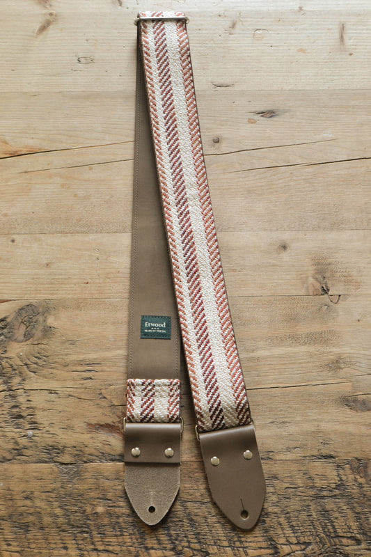 red vintage guitar strap