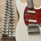 green guitar strap handmade Etwood Studios