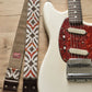 vintage red guitar strap