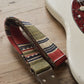 vintage design red guitar strap